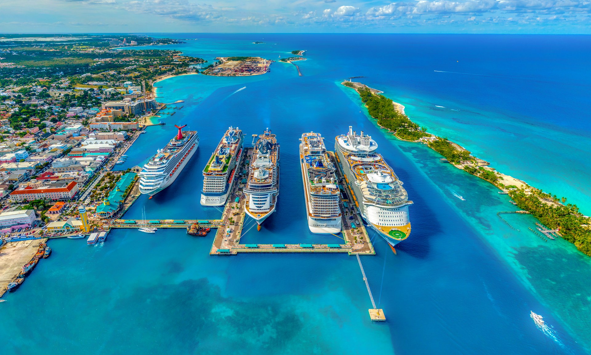 Norwegian cruise ship at sea
